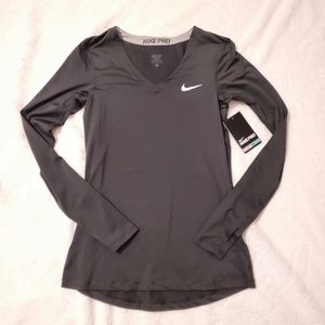 Nike Long Sleeve Base Layer V Neck